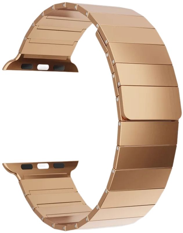 Ремешок из нержавеющей стали для Apple Watch 42/44/45/49 mm LYAMBDA CALLISTO DSG-37-44-RG Rose Gold