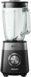 Блендер Philips HR2228 черный (сломана нижная часть ножки и скол на ручке)