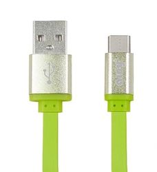 Кабель USB - Type-C Ainy FA-107H 1 м, зеленый
