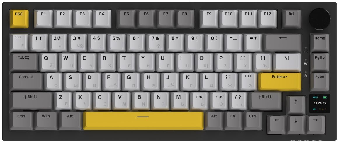 Клавиатура проводная Ajazz AK820 PRO черный
