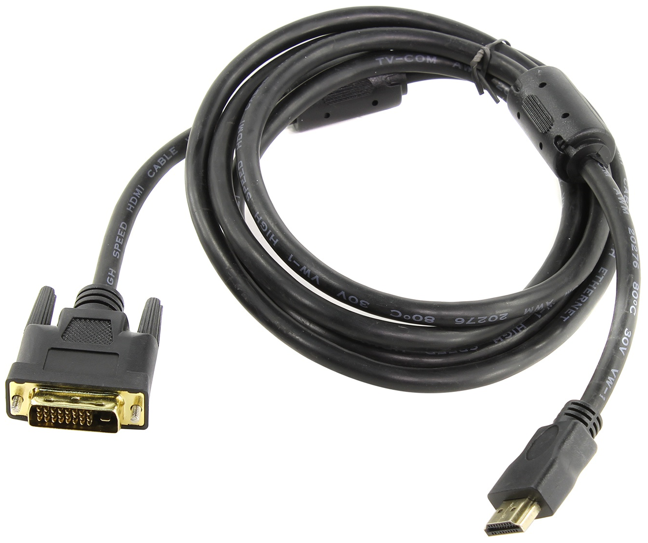 Кабель TV-COM LCG135F-2M HDMI (m) - DVI-D (m)