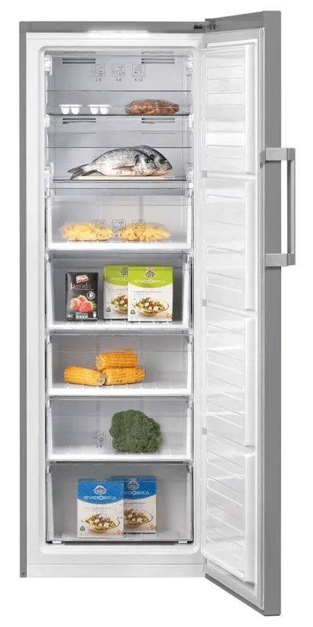 Морозильная камера Beko RFNK290E23S серебристый 290л, царапины