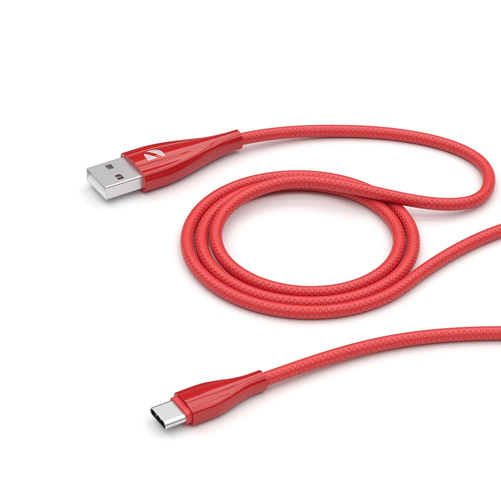 Кабель USB - Type-C Deppa 1 м, красный