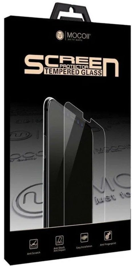 Стекло защитное MOCOll, полноразмерное для iPhone XS MAX 6.5' 2,5D (Серия "Storm II") Черный