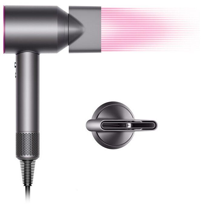 Фен Dyson Supersonic HD07 никель/фуксия