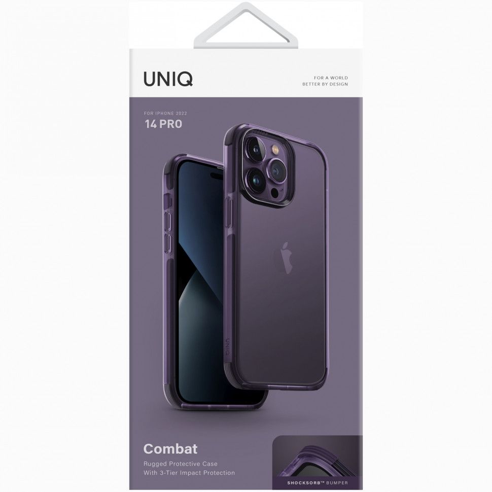 Uniq для iPhone 14 Pro чехол Combat Purple - купить в 05.RU Махачкала,  цены, отзывы