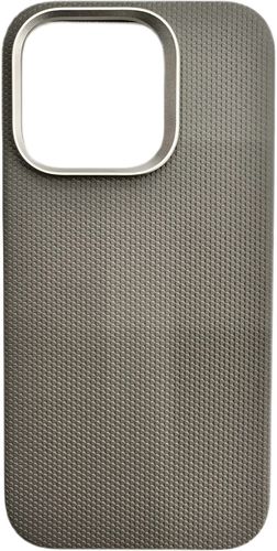 Крышка Apple iPhone 15 Pro Max Puloka MagSafe рифлёная светло-серый