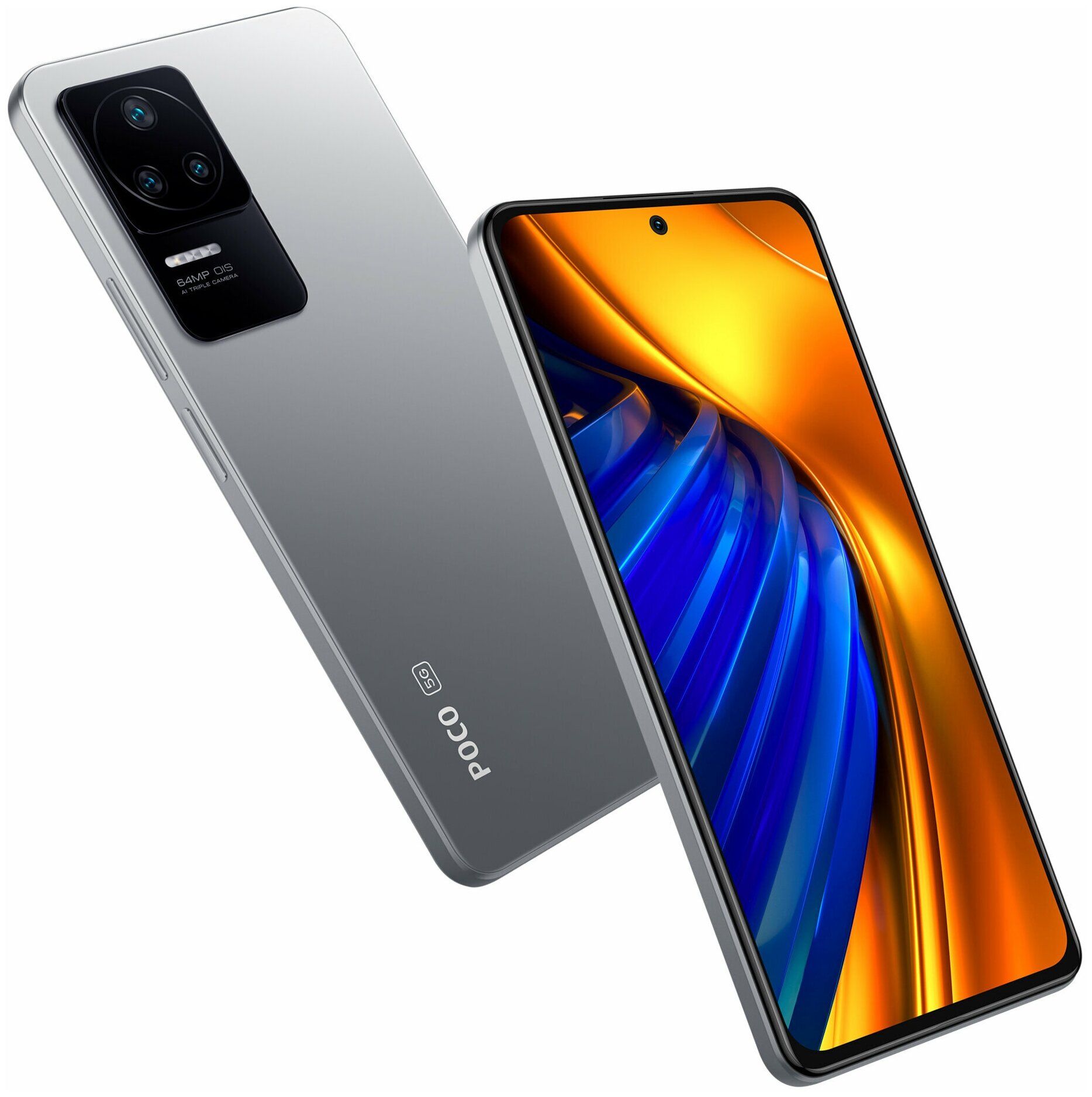 Смартфон POCO F4 256 Гб серебристый