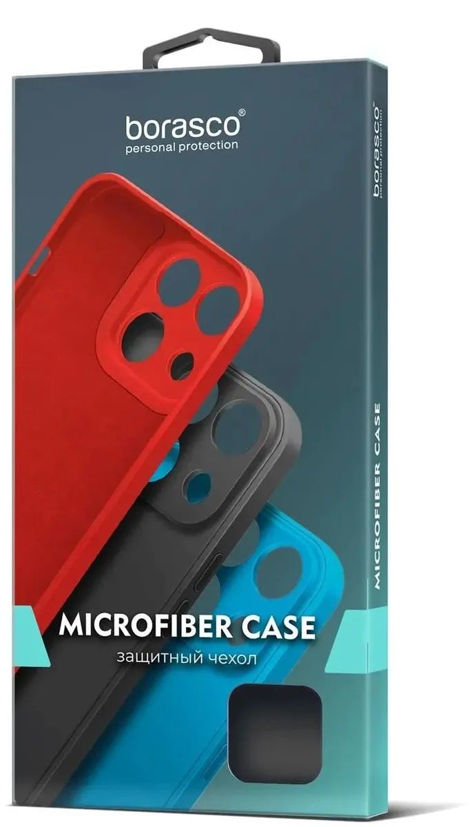 Чехол Microfiber Case для Samsung Galaxy A15 черный, Borasco