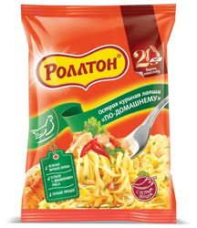Лапша острая куриная по-домашнему 85гр Роллтон