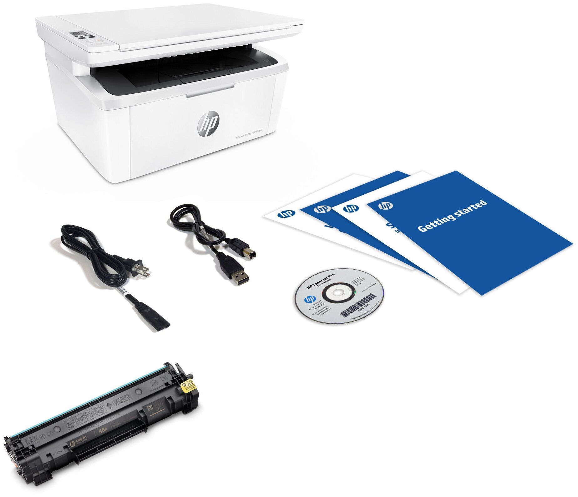 МФУ лазерный HP LaserJet Pro MFP M28w