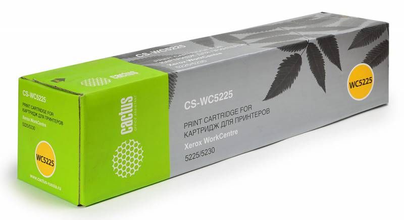 Тонер Картридж Cactus CS-WC5225 106R01305 черный для Xerox WorkCentre 5225/5230 (30000стр.)
