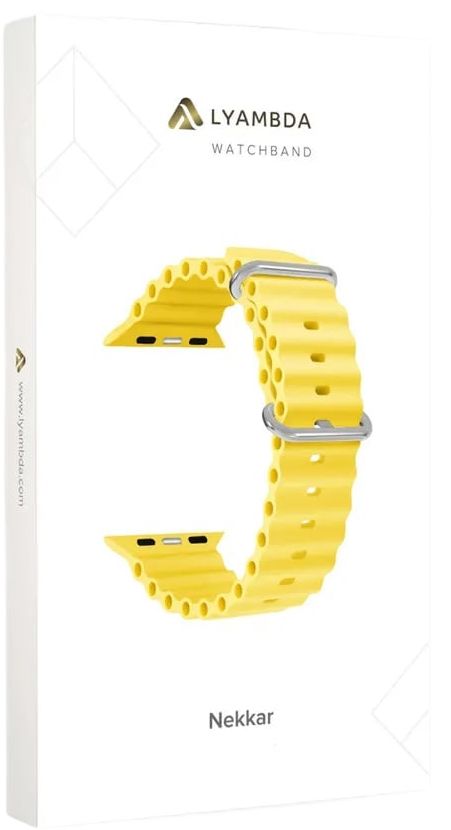 Силиконовый ремешок для Apple Watch 38/40/41 mm LYAMBDA NEKKAR DSJ-39-40-YL Yellow