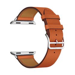 Кожаный ремешок для Apple Watch 42/44 mm LYAMBDA MINTAKA LWA-02-44-OR Orange