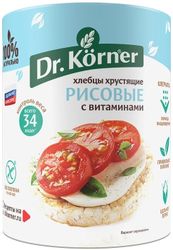 Хлебцы рисовые с витаминами 100гр Dr.Korner