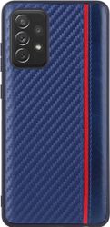 Чехол накладка G-Case Carbon для Samsung Galaxy A72 синий