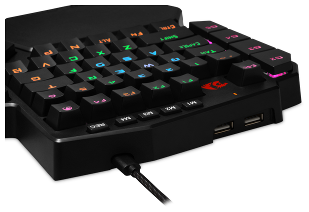 Клавиатура проводная Redragon Diti X K601-RGB Outemu Blue черный
