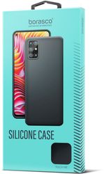 Чехол накладка Borasco Silicone Case для Samsung Galaxy A24 4G черный
