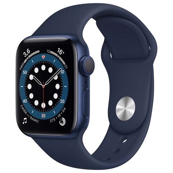 Смарт-часы Apple Watch Series 6 44mm M00J3RU/A синий