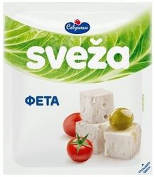Сыр Фета мягкий рассольный Sveza 45% 250гр Савушкин