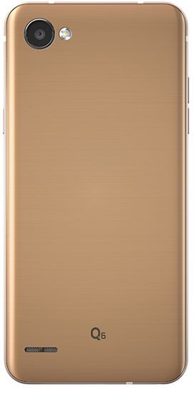 Смартфон LG M700AN Q6 32Gb золотистый моноблок 3G 4G 2Sim 5.5" 1080x2160 And7.0 13Mpix 802.11bgn BT