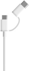 Кабель USB - Micro USB - Type C Xiaomi Mi 2-in-1 1 м, белый