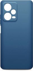 Чехол накладка Borasco Silicone Case для Xiaomi Redmi Note 12 Pro Plus синий