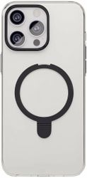 Чехол защитный "vlp" Ring Case с MagSafe подставкой для iPhone 15 ProMax, черный