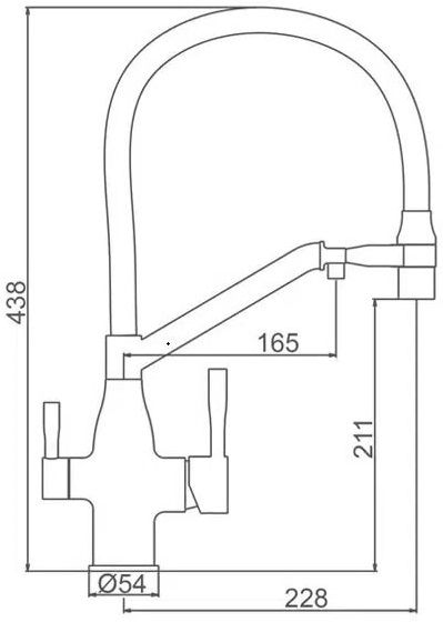 Смеситель для кухни с гибким изливом Frap F4397-9 