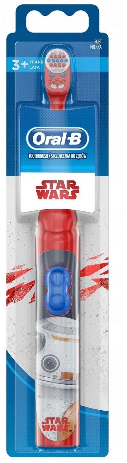 Электрическая зубная щетка Oral-B Star Wars DB3010, краcный