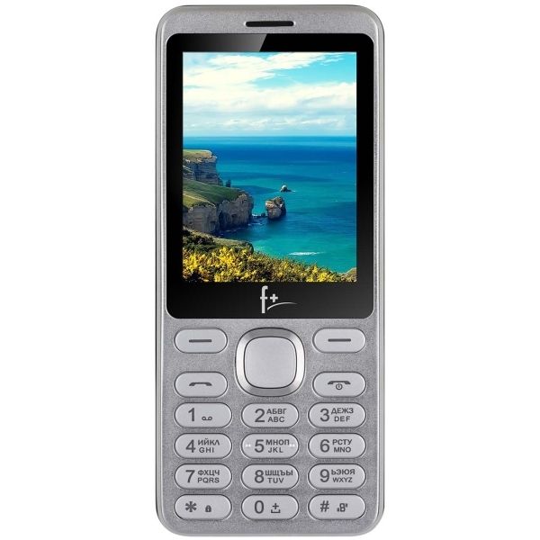 Сотовый телефон F+ S286 серебристый