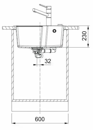 Мойка Franke UBG 610-56 искусственный камень