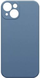 Чехол накладка Borasco Microfiber Case для Apple iPhone 15 голубой