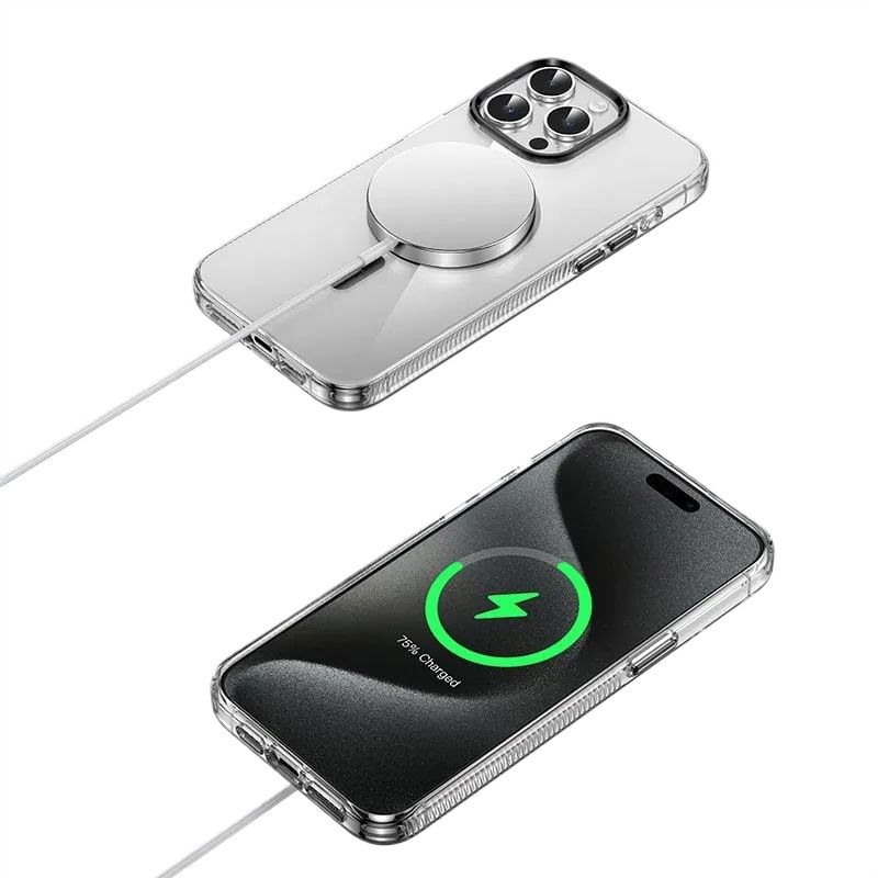 Чехол Keephone для Apple iPhone 15 Pro Max MagSafe Dazzle Pro синяя