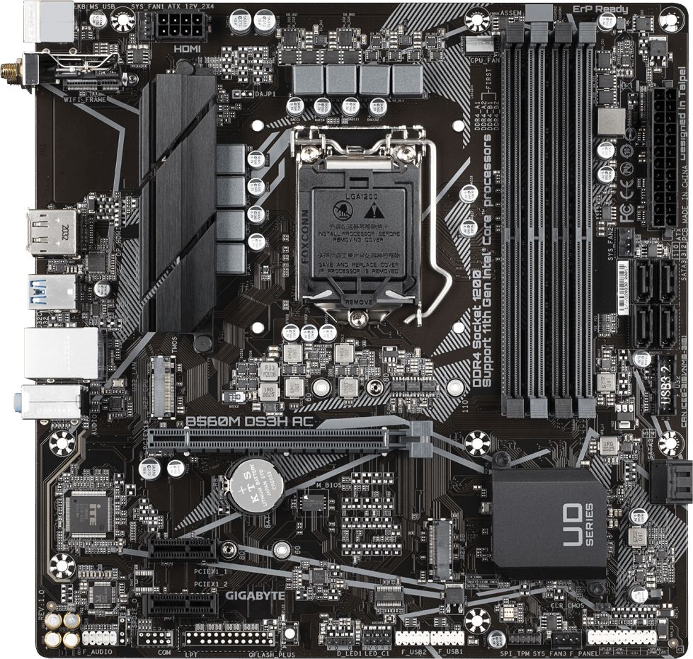 Gigabyte b760m ds3h lga1700. H110m-ds2.