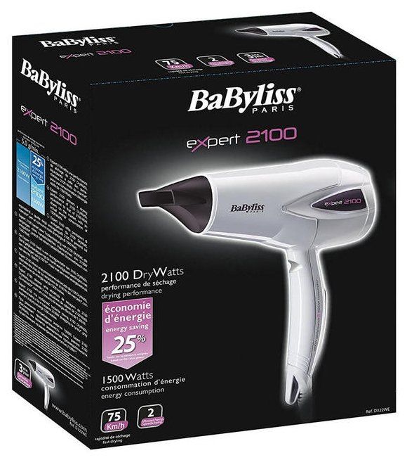 Фен BaByliss D322E/D322WE Expert Plus 2100