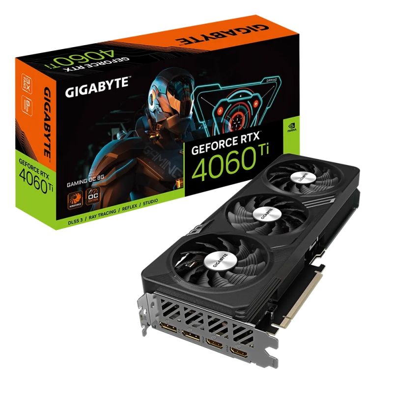 Видеокарта NVIDIA GeForce RTX 4060 Ti GAMING OC (GV-N406TGAMING OC-8GD) 8 Гб
