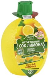 Сок натуральный Лимон 200мл Азбука Продуктов