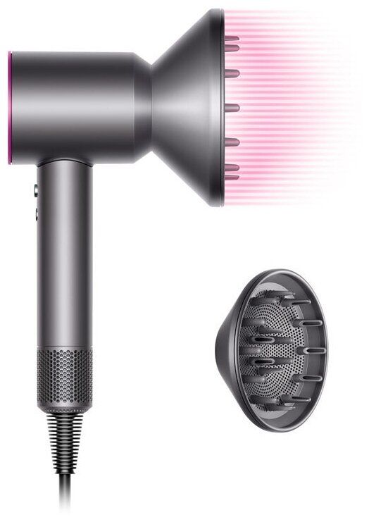 Фен Dyson Supersonic HD07 никель/фуксия