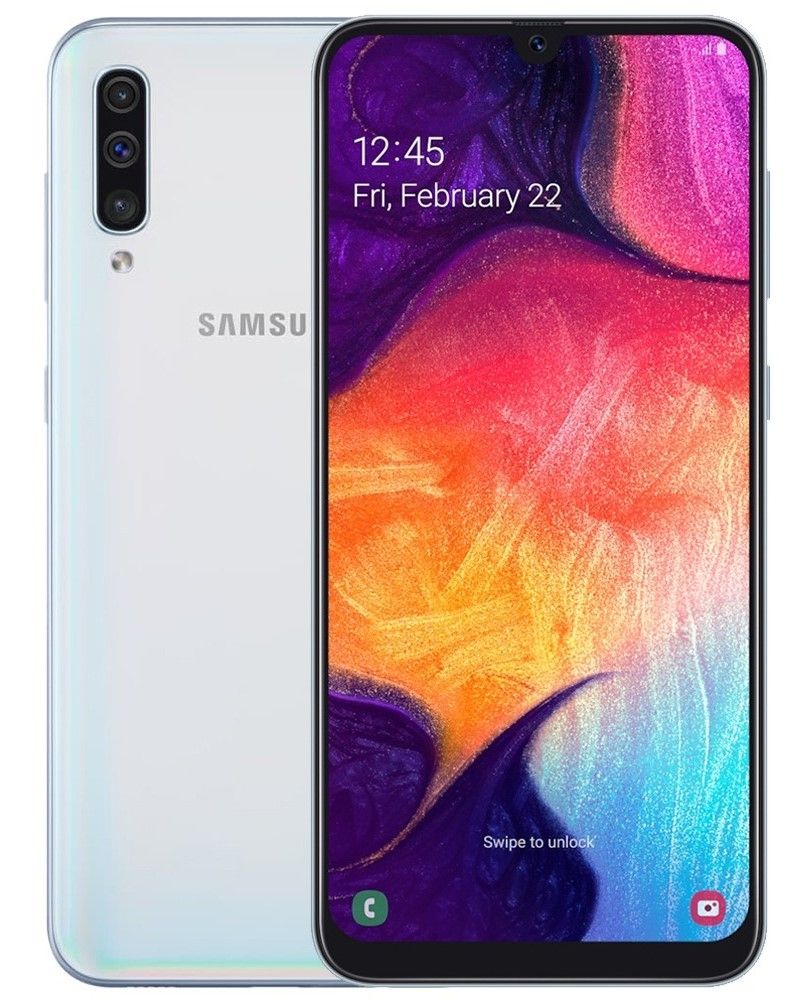 Смартфон Samsung Galaxy A50 128 Гб белый