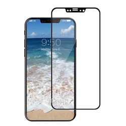 Ainy Защитное стекло (0,2мм) Apple iPhone XS Max Full Screen Cover (5D) черное OEM