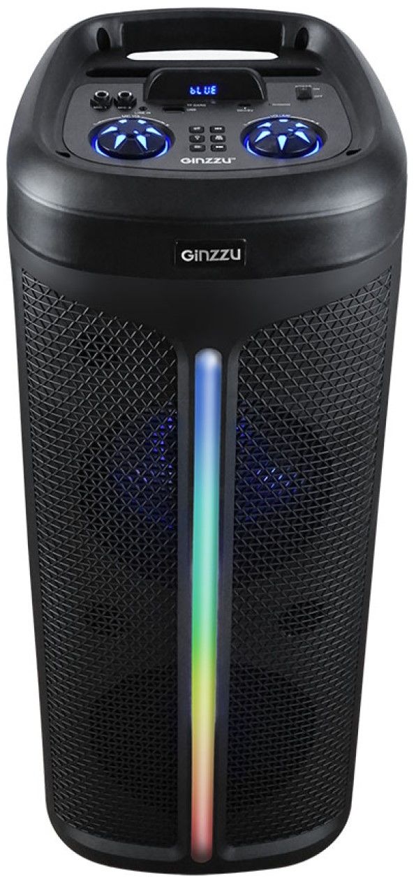 Портативная аудиосистема Ginzzu GM-224 черный