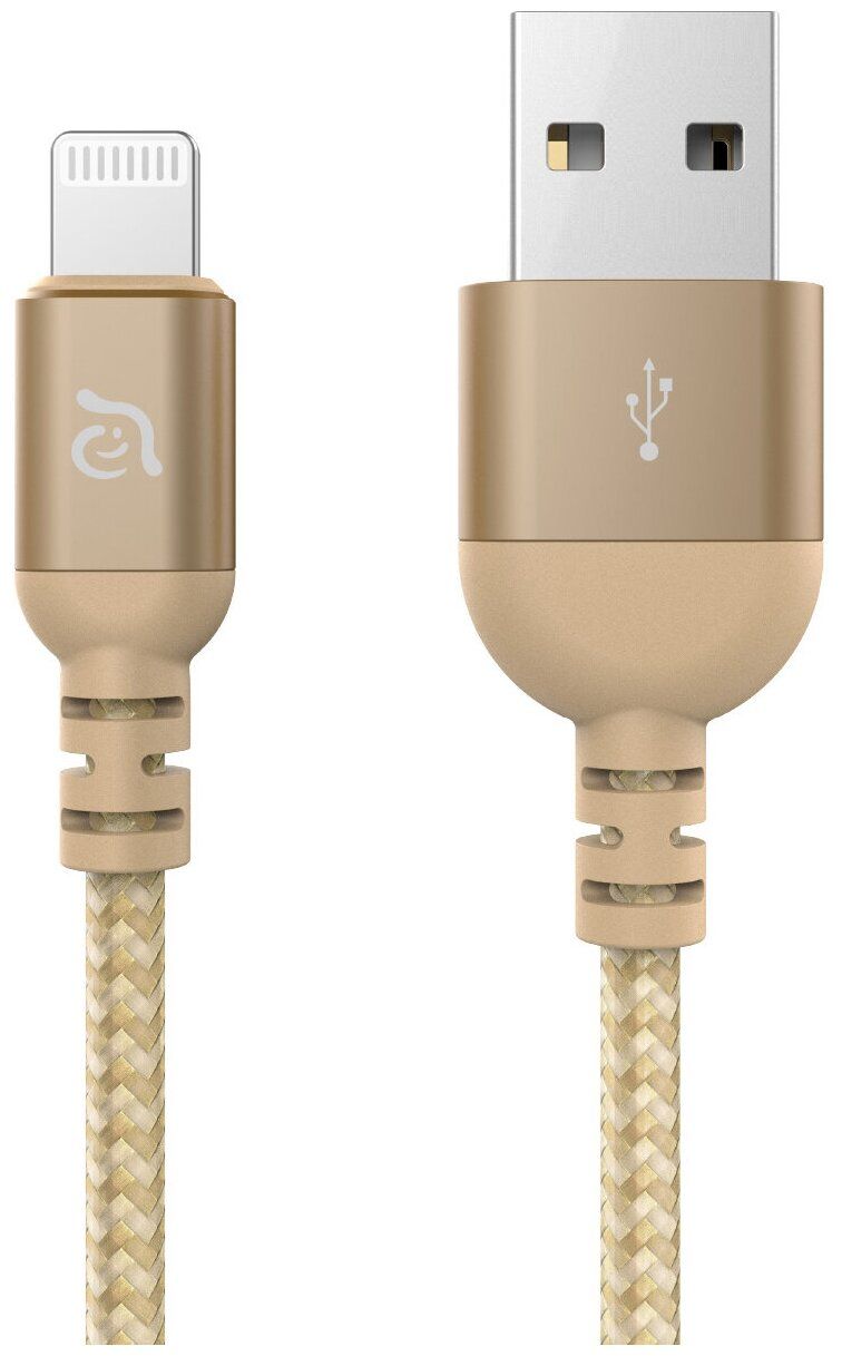 Кабель USB - Lightning ADAM elements PeAk III 2 м, золотой
