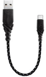 Кабель USB - Type-C EnergEA NyloGlitz 0,18 м, черный