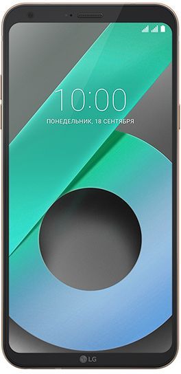 Смартфон LG M700AN Q6 32Gb золотистый моноблок 3G 4G 2Sim 5.5" 1080x2160 And7.0 13Mpix 802.11bgn BT