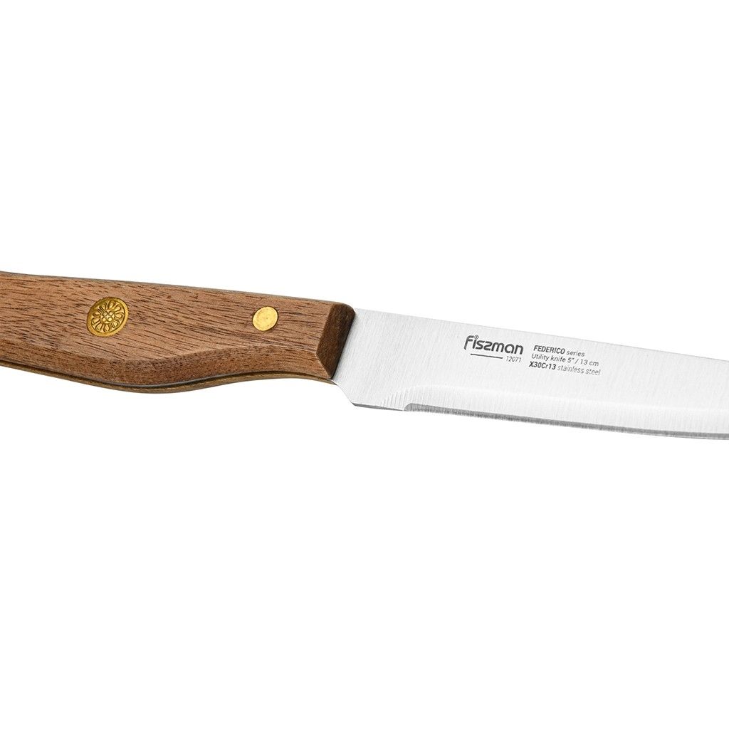 12071, 12071 FISSMAN Нож Универсальный 13см FEDERICO (X30Cr13 сталь)