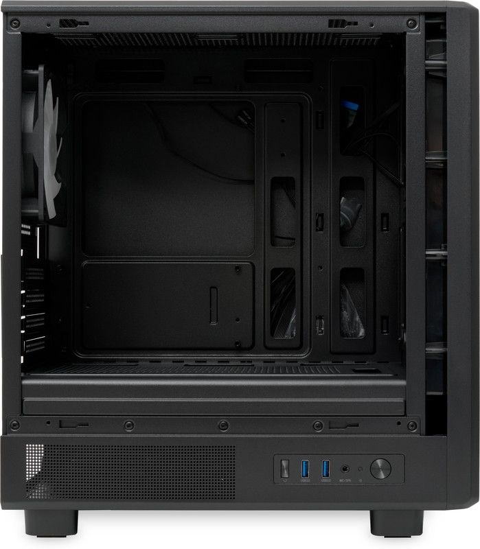 Корпус HSPD M310-TGBK-ARGB без БП черный