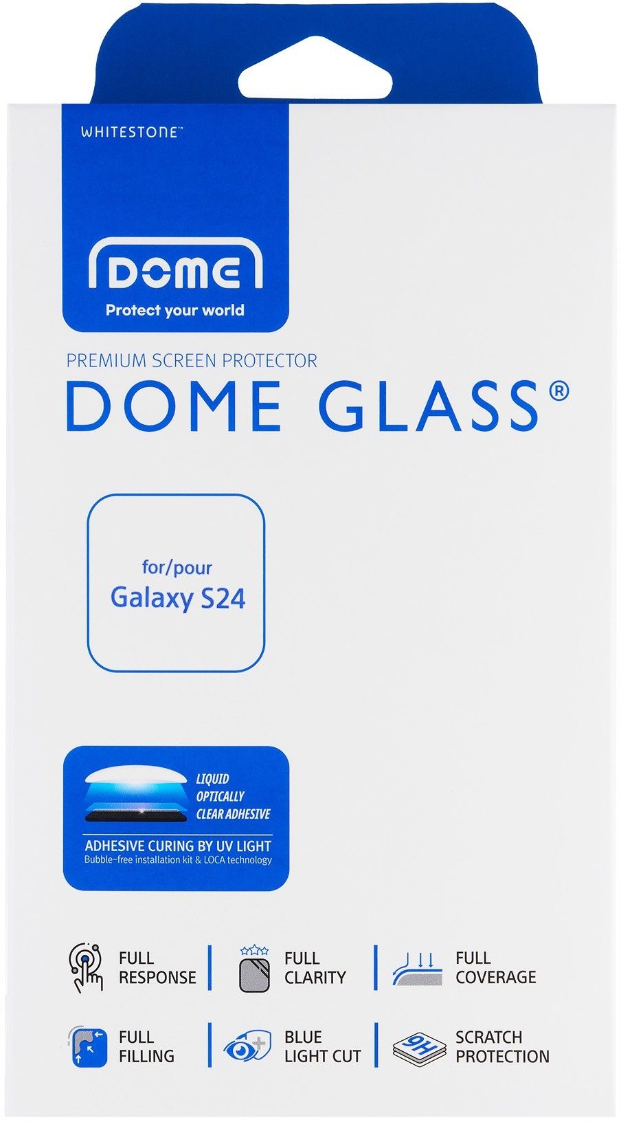 Стекло защитное Whitestone Dome glass (аксессуары,без лампы) для Samsung Galaxy S24