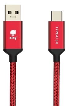 Кабель USB - Type-C Ainy Quick Charge 3.0 (FA-138C) 1,5 м, красный