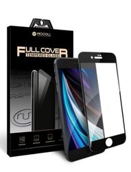Защитное стекло MOCOLL полноразмерное 2.5D для iPhone SE 2020 / 7 / 8 Черное (Серия Storm)